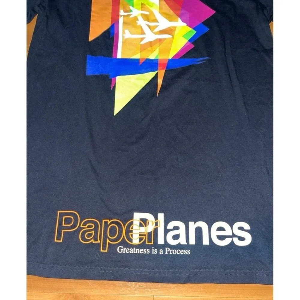 Mens Roc Nation Paper Planes Angles Oversized Crewneck Tee T-Shirt - Picture 5 of 6